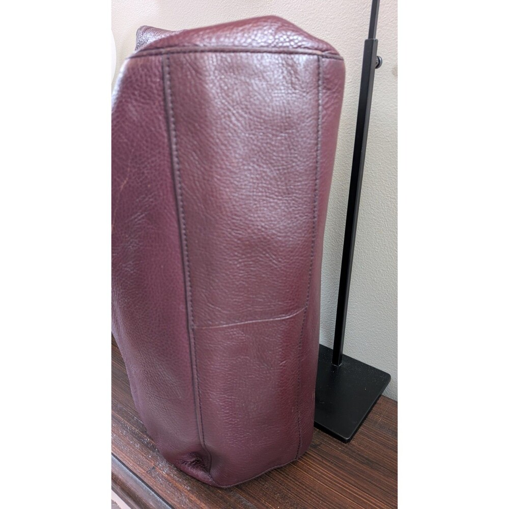 Fossil Rachael Leather Tote Fig Colored Shoulder Tote Bag - Picture 8 of 13